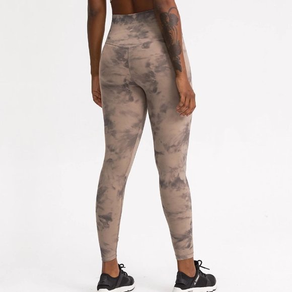 Women's Yoga Leggings Naked Feeling Tie Dye Pants - Picture 2 of 3